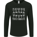 Shark Teeth Fossils Palaeontology Megalodon Mens Long Sleeve T-Shirt Black
