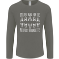 Shark Teeth Fossils Palaeontology Megalodon Mens Long Sleeve T-Shirt Charcoal