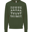 Shark Teeth Fossils Palaeontology Megalodon Mens Sweatshirt Jumper Forest Green