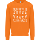 Shark Teeth Fossils Palaeontology Megalodon Mens Sweatshirt Jumper Orange