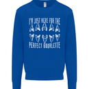 Shark Teeth Fossils Palaeontology Megalodon Mens Sweatshirt Jumper Royal Blue