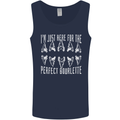 Shark Teeth Fossils Palaeontology Megalodon Mens Vest Tank Top Navy Blue