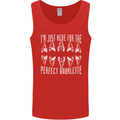 Shark Teeth Fossils Palaeontology Megalodon Mens Vest Tank Top Red