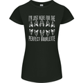 Shark Teeth Fossils Palaeontology Megalodon Womens Petite Cut T-Shirt Black
