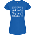 Shark Teeth Fossils Palaeontology Megalodon Womens Petite Cut T-Shirt Royal Blue
