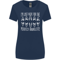 Shark Teeth Fossils Palaeontology Megalodon Womens Wider Cut T-Shirt Navy Blue