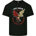 She Knew I Was Hell Devil & Angel Valentines Day Mens Cotton T-Shirt Tee Top Black