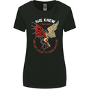 She Knew I Was Hell Devil & Angel Valentines Day Womens Wider Cut T-Shirt Black