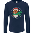 Sheltie Dog Christmas Mens Long Sleeve T-Shirt Navy Blue