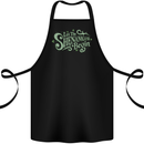 Shenanigans Begin Funny St Patricks Day Cotton Apron 100% Organic Black