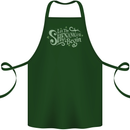Shenanigans Begin Funny St Patricks Day Cotton Apron 100% Organic Forest Green
