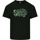 Shenanigans Begin Funny St Patricks Day Mens Cotton T-Shirt Tee Top Black