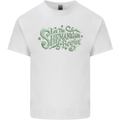 Shenanigans Begin Funny St Patricks Day Mens Cotton T-Shirt Tee Top White