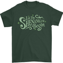 Shenanigans Begin Funny St Patricks Day Mens T-Shirt 100% Cotton Forest Green