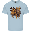 Shiba Inu Steampunk Dog Kids T-Shirt Childrens Light Blue