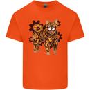 Shiba Inu Steampunk Dog Kids T-Shirt Childrens Orange