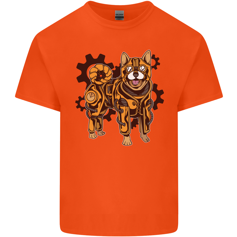 Shiba Inu Steampunk Dog Kids T-Shirt Childrens Orange