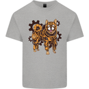 Shiba Inu Steampunk Dog Kids T-Shirt Childrens Sports Grey