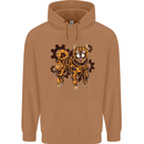 Shiba Inu Steampunk Dog Mens 80% Cotton Hoodie Caramel Latte