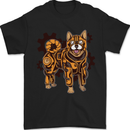 Shiba Inu Steampunk Dog Mens T-Shirt 100% Cotton Black