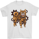 Shiba Inu Steampunk Dog Mens T-Shirt 100% Cotton White