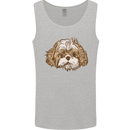 Shih Tzu Dog Head Mens Vest Tank Top Sports Grey