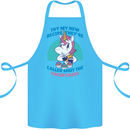 Shut the Fuckupcakes Funny Offensive Unicorn Cotton Apron 100% Organic Turquoise