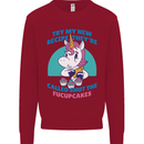 Shut the Fuckupcakes Funny Offensive Unicorn Kids Sweatshirt Jumper Red