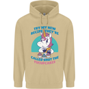 Shut the Fuckupcakes Funny Offensive Unicorn Mens 80% Cotton Hoodie Sand