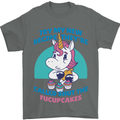 Shut the Fuckupcakes Funny Offensive Unicorn Mens T-Shirt 100% Cotton Charcoal