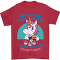 Shut the Fuckupcakes Funny Offensive Unicorn Mens T-Shirt 100% Cotton Red