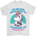 Shut the Fuckupcakes Funny Offensive Unicorn Mens T-Shirt 100% Cotton White