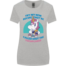 Shut the Fuckupcakes Funny Offensive Unicorn Womens Wider Cut T-Shirt Sports Grey