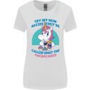 Shut the Fuckupcakes Funny Offensive Unicorn Womens Wider Cut T-Shirt White