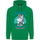 Shut the Fuckupcakes Offensive Funny Unicorn Childrens Kids Hoodie Irish Green