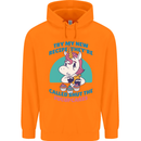 Shut the Fuckupcakes Offensive Funny Unicorn Childrens Kids Hoodie Orange