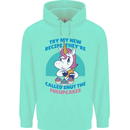 Shut the Fuckupcakes Offensive Funny Unicorn Childrens Kids Hoodie Peppermint
