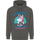 Shut the Fuckupcakes Offensive Funny Unicorn Childrens Kids Hoodie Storm Grey