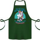 Shut the Fuckupcakes Offensive Funny Unicorn Cotton Apron 100% Organic Forest Green