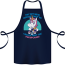 Shut the Fuckupcakes Offensive Funny Unicorn Cotton Apron 100% Organic Navy Blue