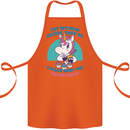 Shut the Fuckupcakes Offensive Funny Unicorn Cotton Apron 100% Organic Orange