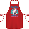 Shut the Fuckupcakes Offensive Funny Unicorn Cotton Apron 100% Organic Red
