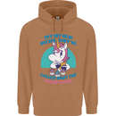 Shut the Fuckupcakes Offensive Funny Unicorn Mens 80% Cotton Hoodie Caramel Latte