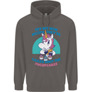 Shut the Fuckupcakes Offensive Funny Unicorn Mens 80% Cotton Hoodie Charcoal