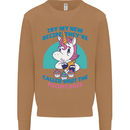 Shut the Fuckupcakes Offensive Funny Unicorn Mens Sweatshirt Jumper Caramel Latte
