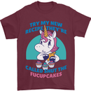 Shut the Fuckupcakes Offensive Funny Unicorn Mens T-Shirt 100% Cotton Maroon