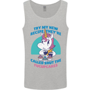 Shut the Fuckupcakes Offensive Funny Unicorn Mens Vest Tank Top Sports Grey