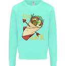 Singles Day Anti Valentines Day Kebab Kids Sweatshirt Jumper Peppermint