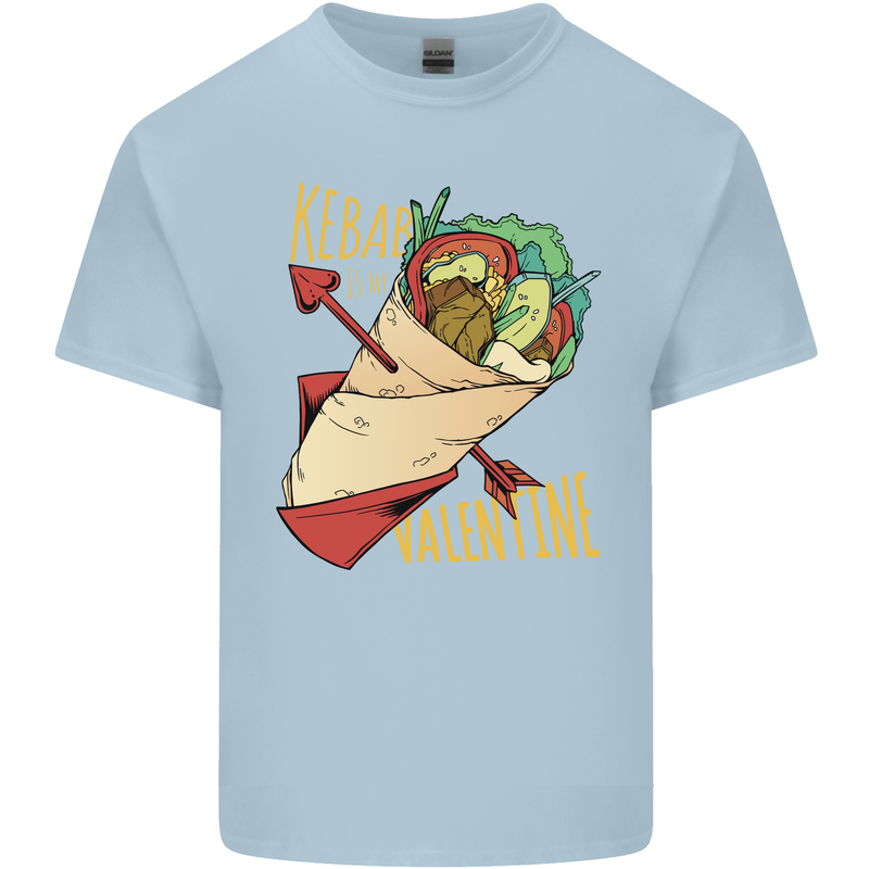 Singles Day Anti Valentines Day Kebab Kids T-Shirt Childrens Light Blue