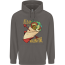 Singles Day Anti Valentines Day Kebab Mens 80% Cotton Hoodie Charcoal